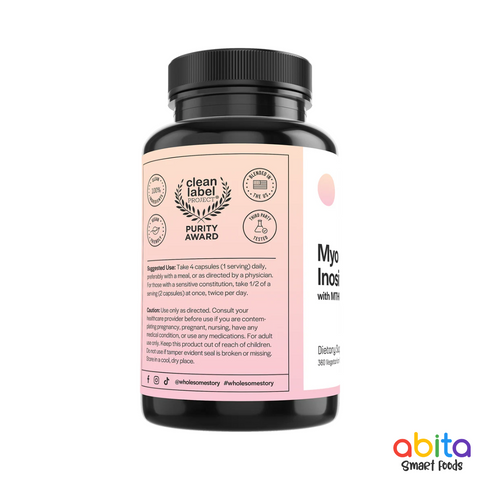 Wholesome Story Myo D'Chiro Inositol With MTHF Folate + Vitamin D3 En Cápsulas