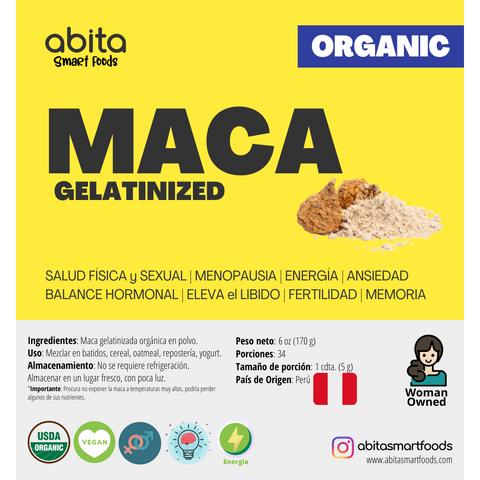 Abita Smart Foods Organic Maca Gelatinized