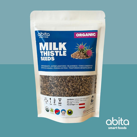 Abita Smart Foods Organic Milk Thistle Seeds (Cardo Mariano)