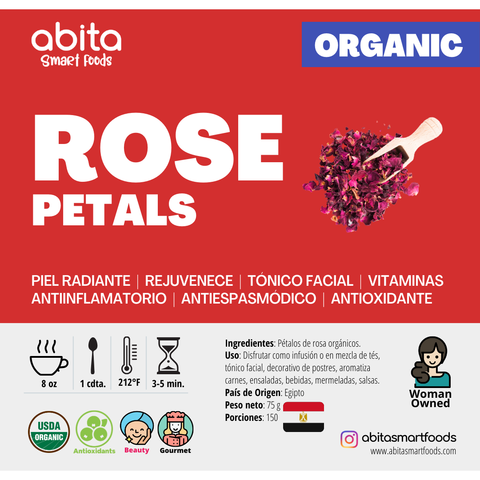 Abita Smart Foods Organic Rose Petals