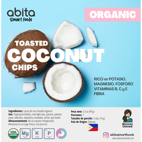 Abita Smart Foods Organic Toasted Coconut Chips